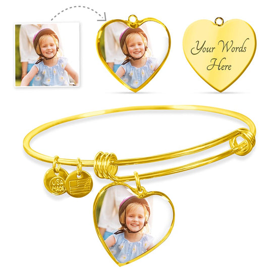 Cute luxury bracelet for girls with heart charm