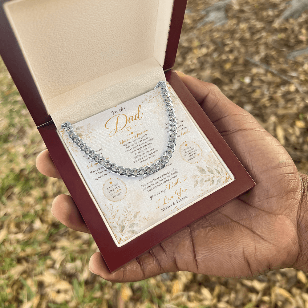 Masculine jewelry accessory for fathers