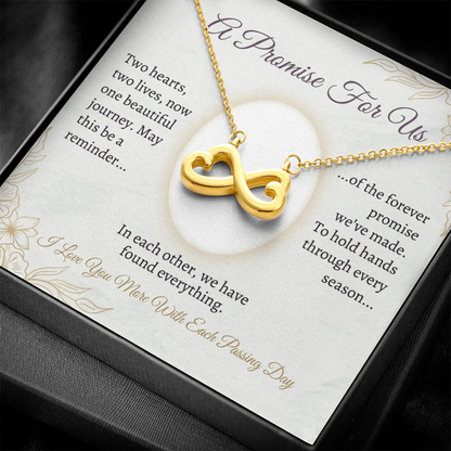 Matching couple necklace set for anniversaries