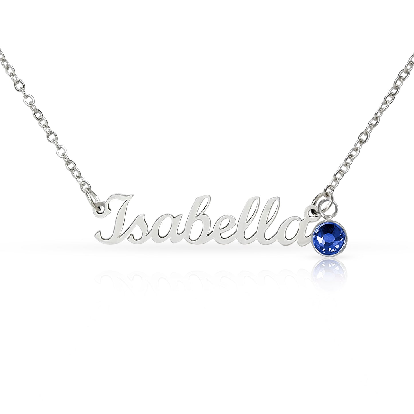 Personalized Birthstone Name Necklace for Women – Custom Elegant Pendant Gift