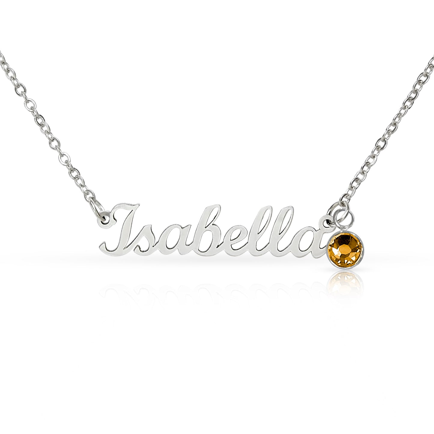 Personalized Birthstone Name Necklace for Women – Custom Elegant Pendant Gift