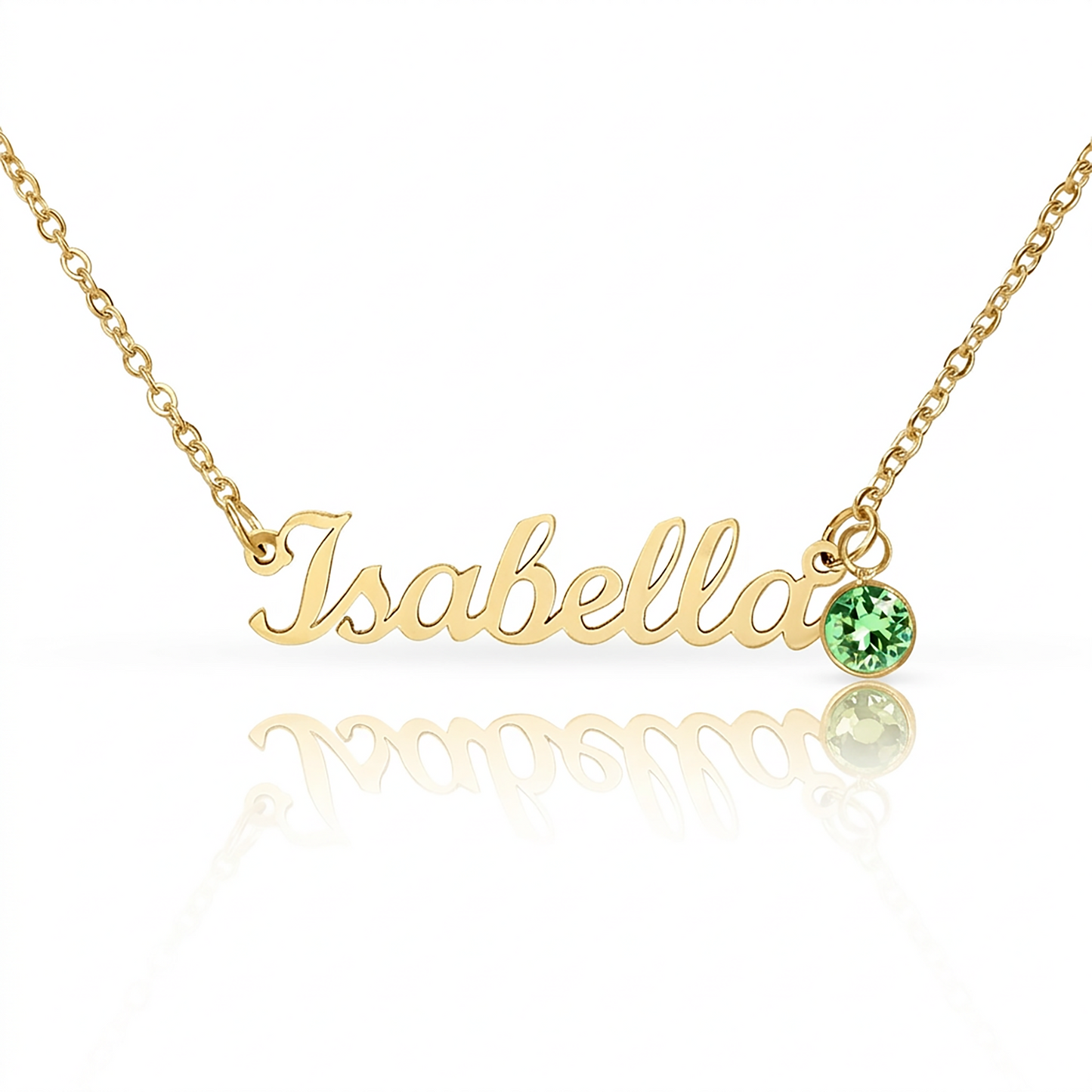 Personalized Birthstone Name Necklace for Women – Custom Elegant Pendant Gift