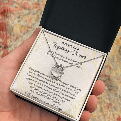 Elegant love necklace for anniversary celebrations
