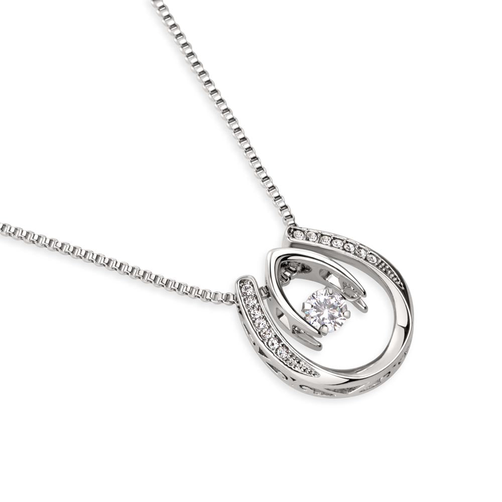 Lucky In Love Love Knot Necklace for Her – Romantic Jewelry Gift for Women