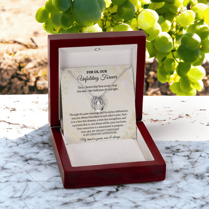Couple necklace for special romantic occasions