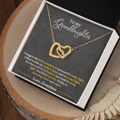 To My Granddaughter, You'll Feel My Love Within This | Medallion Necklace