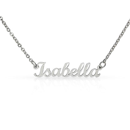 Personalized Custom Name Necklace for Women – Elegant Gold/Silver Pendant Jewelry Gift