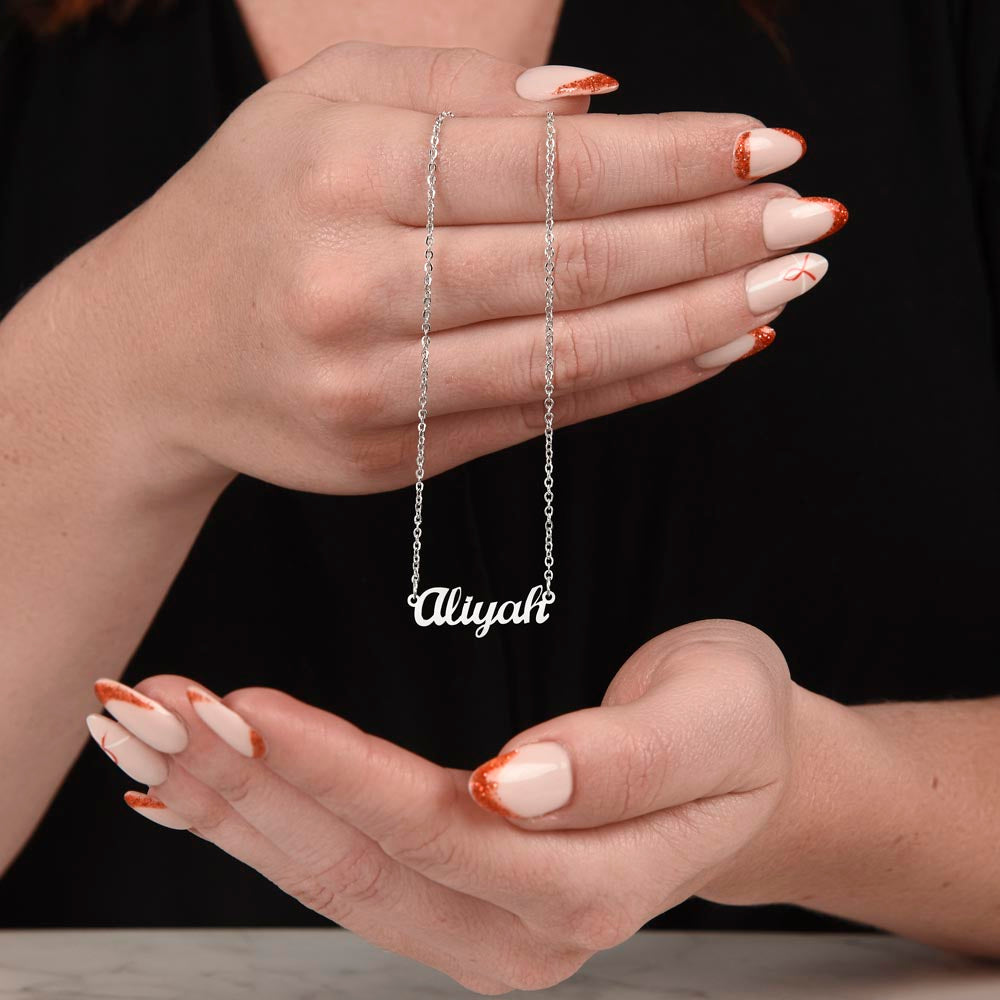 Personalized Custom Name Necklace for Women – Elegant Gold/Silver Pendant Jewelry Gift