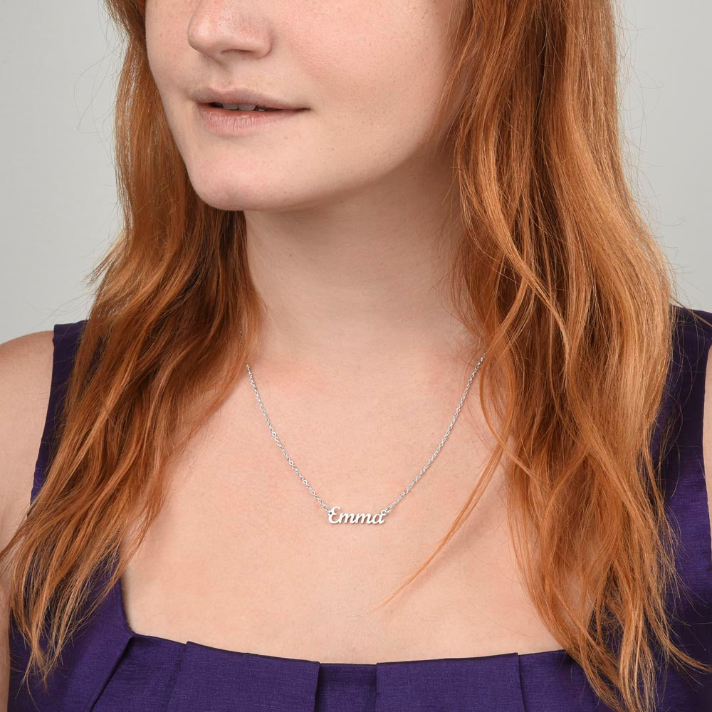Personalized Custom Name Necklace for Women – Elegant Gold/Silver Pendant Jewelry Gift