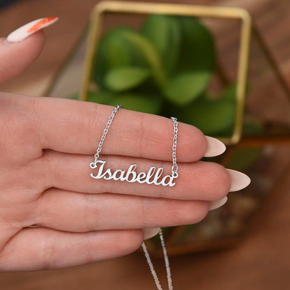 Personalized Custom Name Necklace for Women – Elegant Gold/Silver Pendant Jewelry Gift