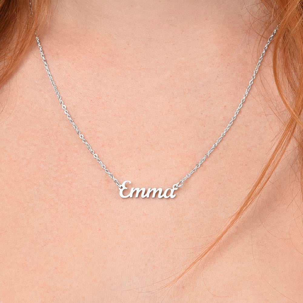 Personalized Custom Name Necklace for Women – Elegant Gold/Silver Pendant Jewelry Gift