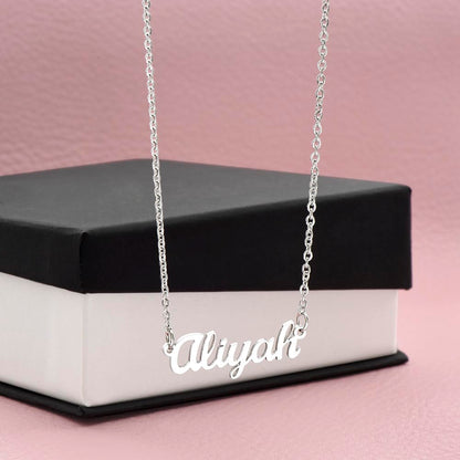 Personalized Custom Name Necklace for Women – Elegant Gold/Silver Pendant Jewelry Gift