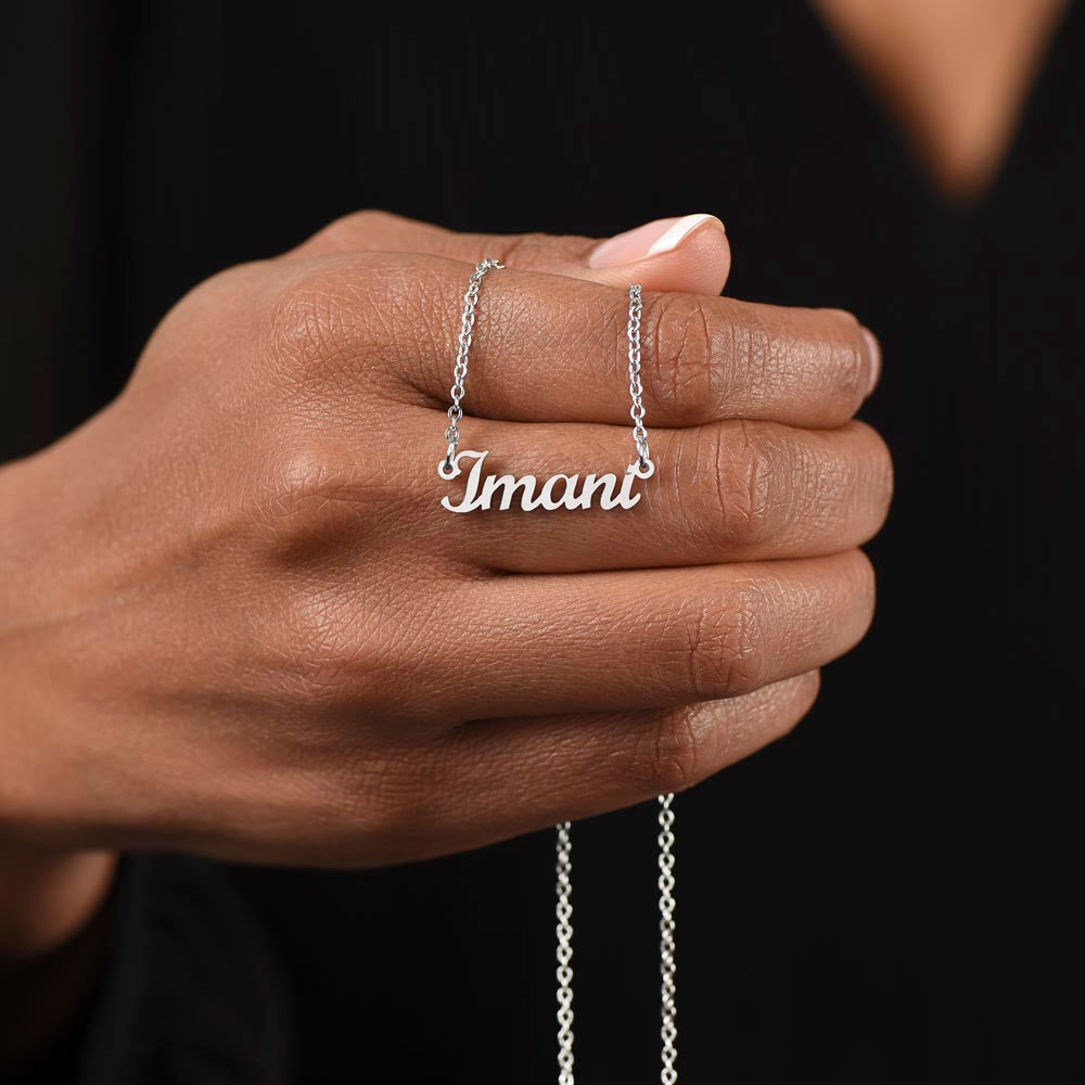 Personalized Custom Name Necklace for Women – Elegant Gold/Silver Pendant Jewelry Gift
