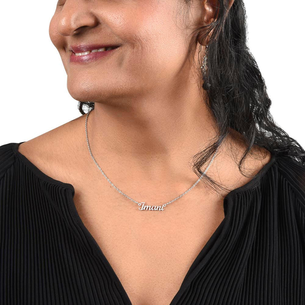 Personalized Custom Name Necklace for Women – Elegant Gold/Silver Pendant Jewelry Gift