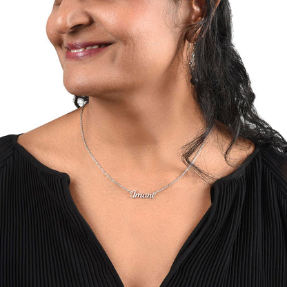 Personalized Custom Name Necklace for Women – Elegant Gold/Silver Pendant Jewelry Gift