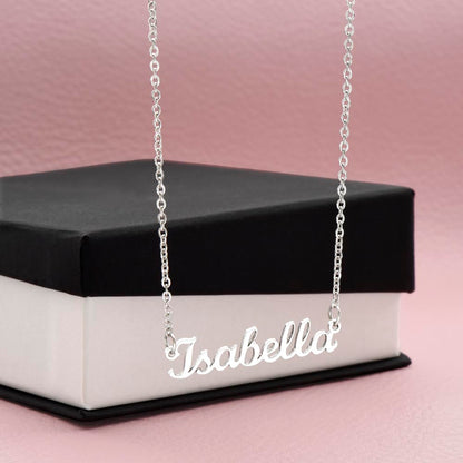 Personalized Custom Name Necklace for Women – Elegant Gold/Silver Pendant Jewelry Gift