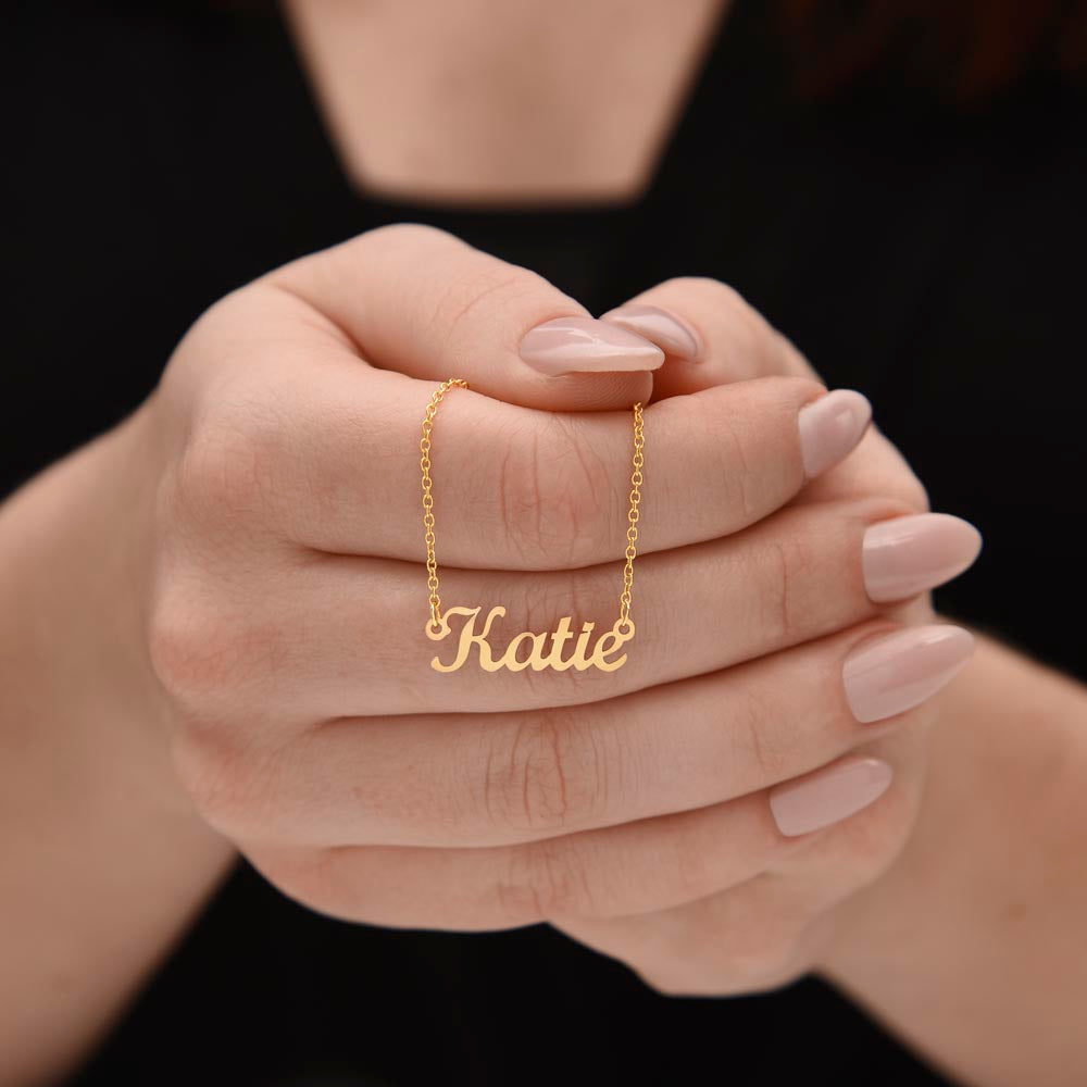 Personalized Custom Name Necklace for Women – Elegant Gold/Silver Pendant Jewelry Gift