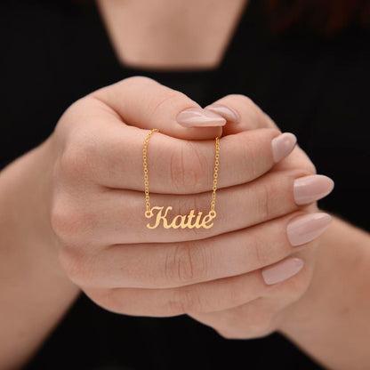 Personalized Custom Name Necklace for Women – Elegant Gold/Silver Pendant Jewelry Gift