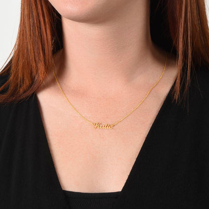 Personalized Custom Name Necklace for Women – Elegant Gold/Silver Pendant Jewelry Gift