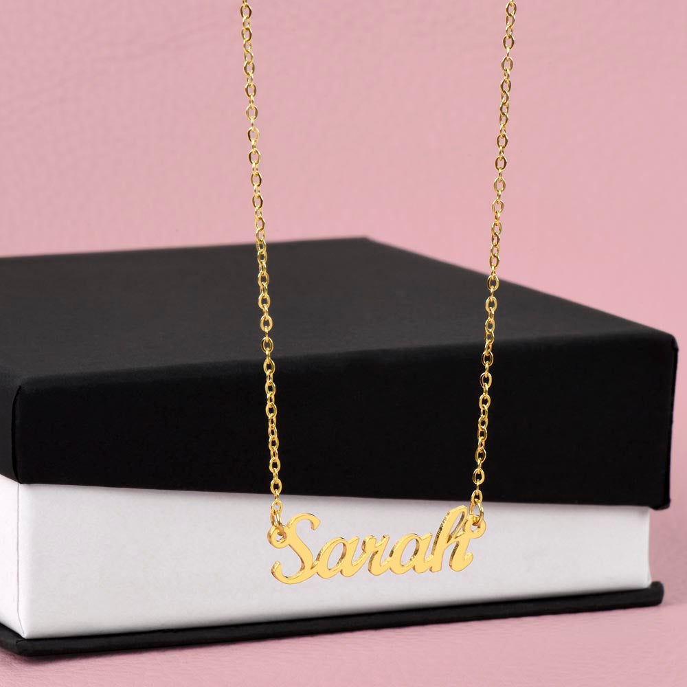 Personalized Custom Name Necklace for Women – Elegant Gold/Silver Pendant Jewelry Gift