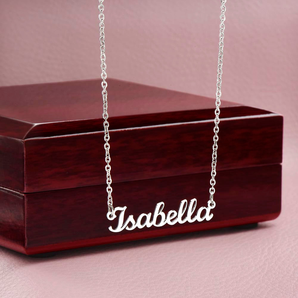 Personalized Custom Name Necklace for Women – Elegant Gold/Silver Pendant Jewelry Gift