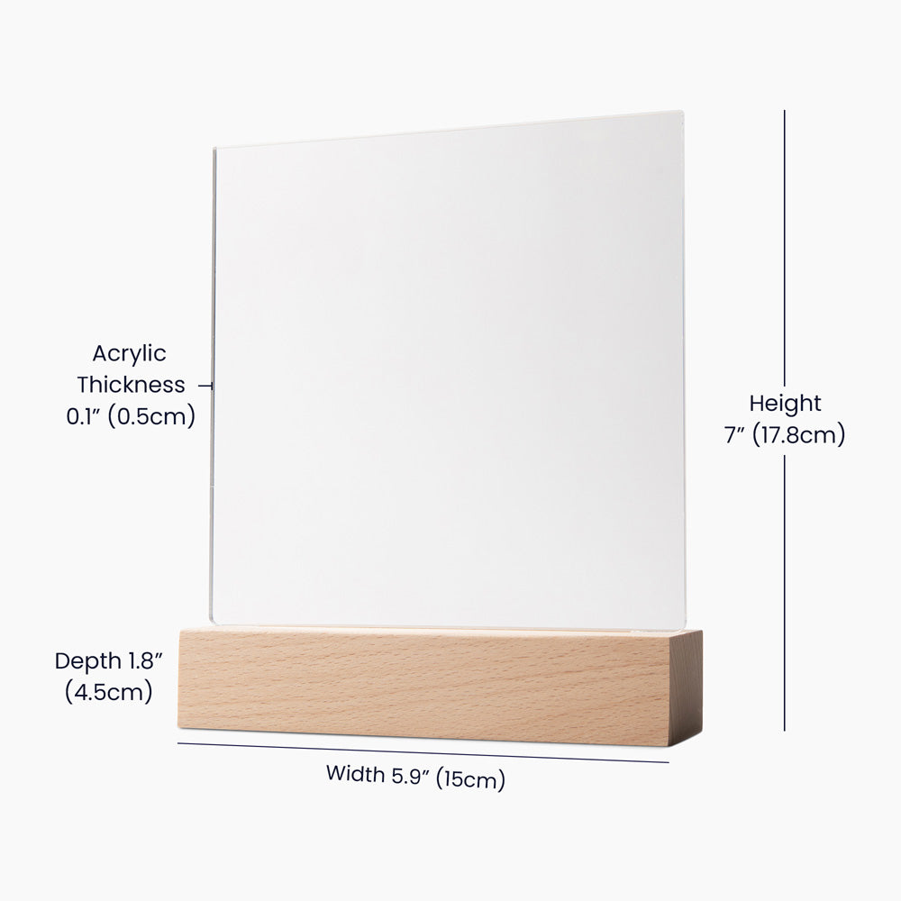 Acrylic Square Design Grandpa