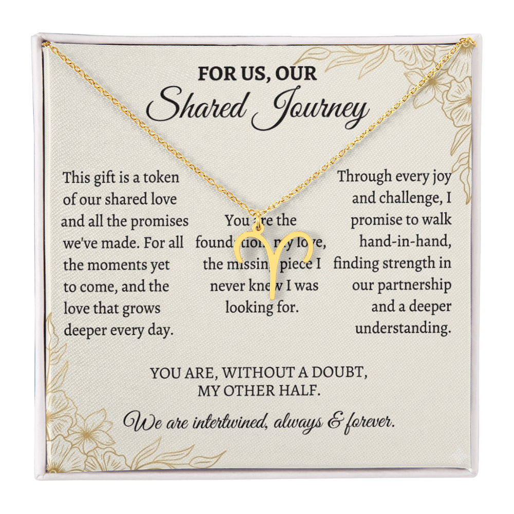 Zodiac Symbol Couple Necklace – Romantic Astrology Jewelry Gift for Couples