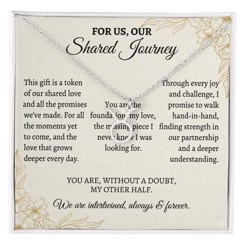Zodiac Symbol Couple Necklace – Romantic Astrology Jewelry Gift for Couples