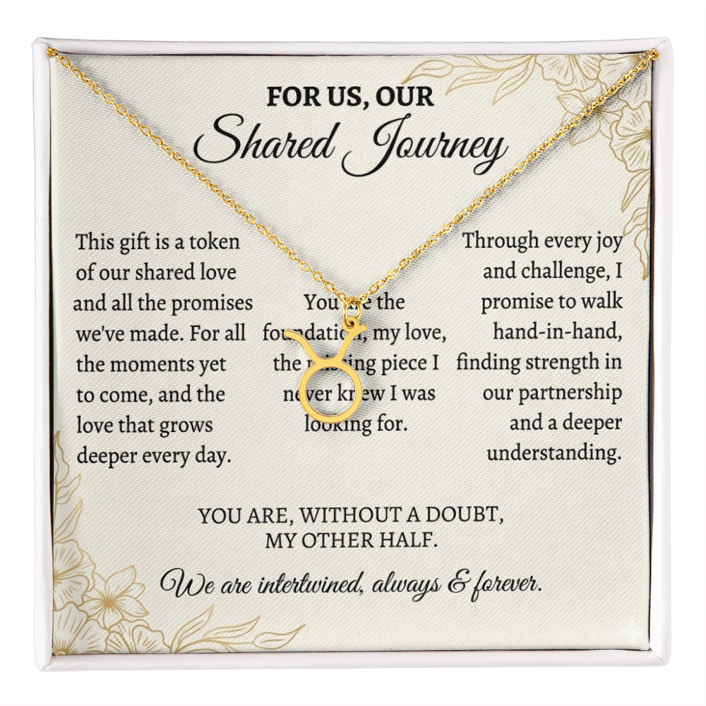 Zodiac Symbol Couple Necklace – Romantic Astrology Jewelry Gift for Couples