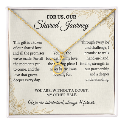 Zodiac Symbol Couple Necklace – Romantic Astrology Jewelry Gift for Couples