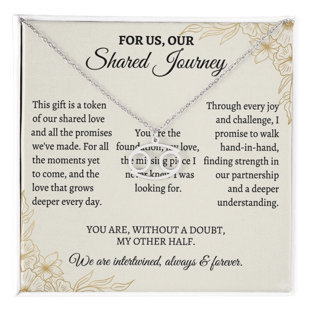 Zodiac Symbol Couple Necklace – Romantic Astrology Jewelry Gift for Couples