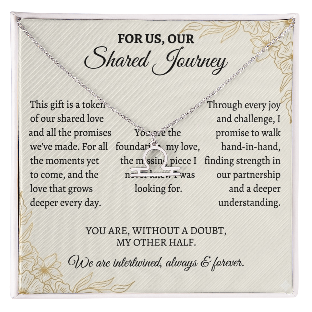Zodiac Symbol Couple Necklace – Romantic Astrology Jewelry Gift for Couples