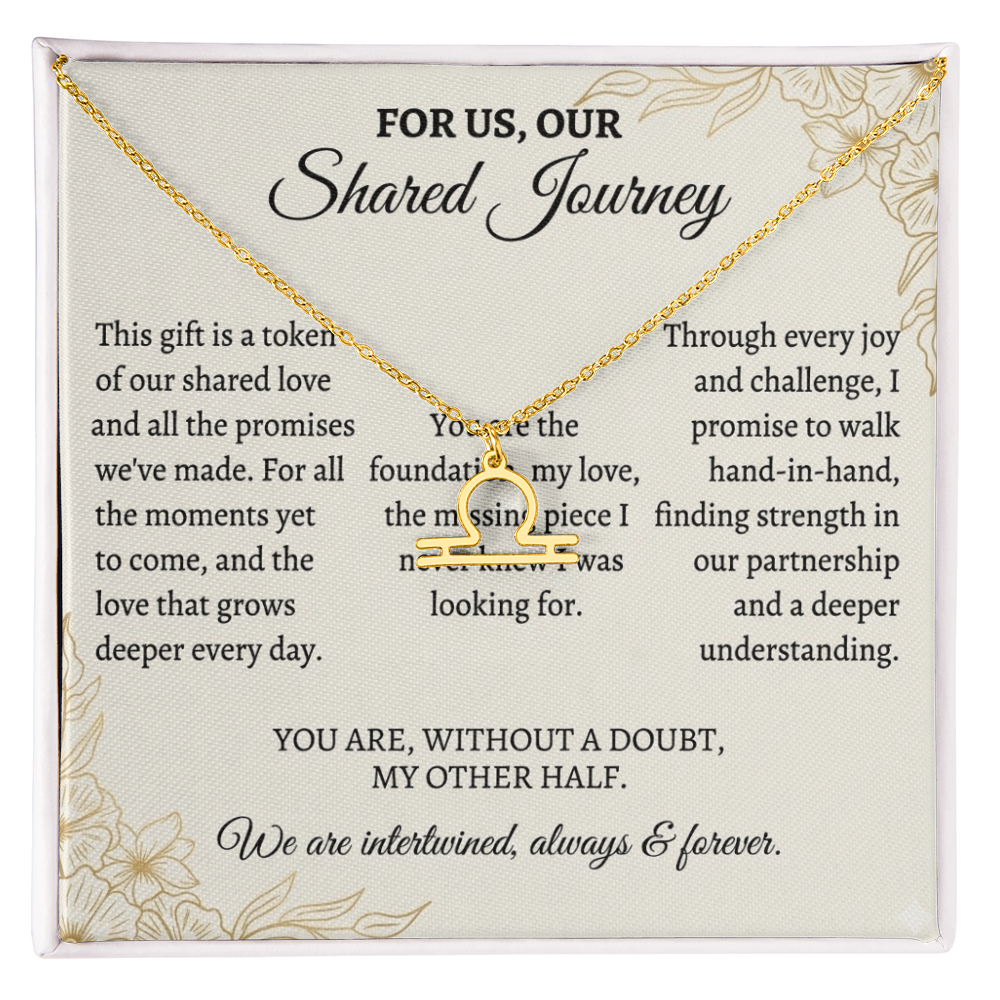 Zodiac Symbol Couple Necklace – Romantic Astrology Jewelry Gift for Couples