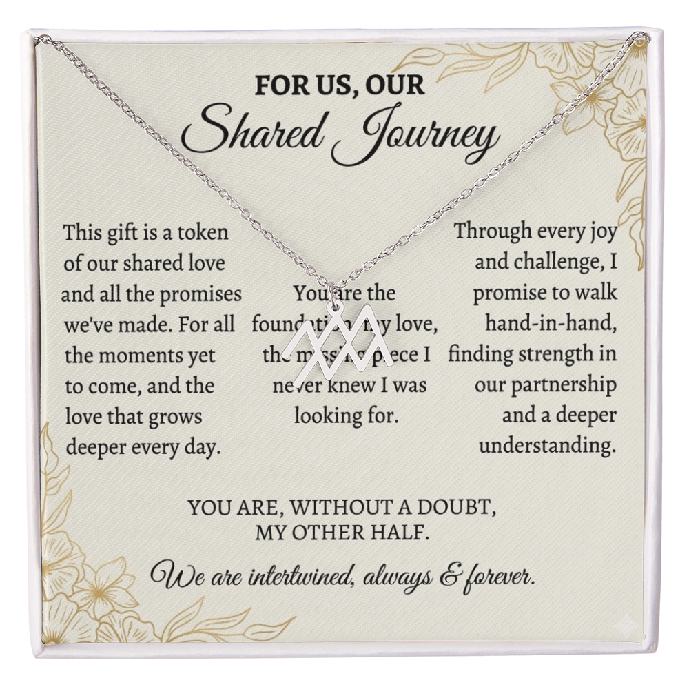 Zodiac Symbol Couple Necklace – Romantic Astrology Jewelry Gift for Couples