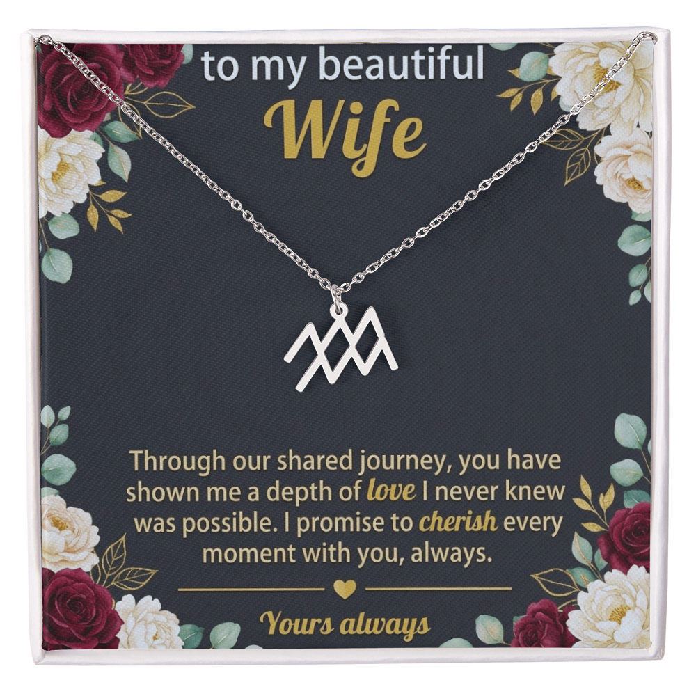 Personalized Zodiac Symbol Necklace for Her – Astrology Pendant Gift for Women