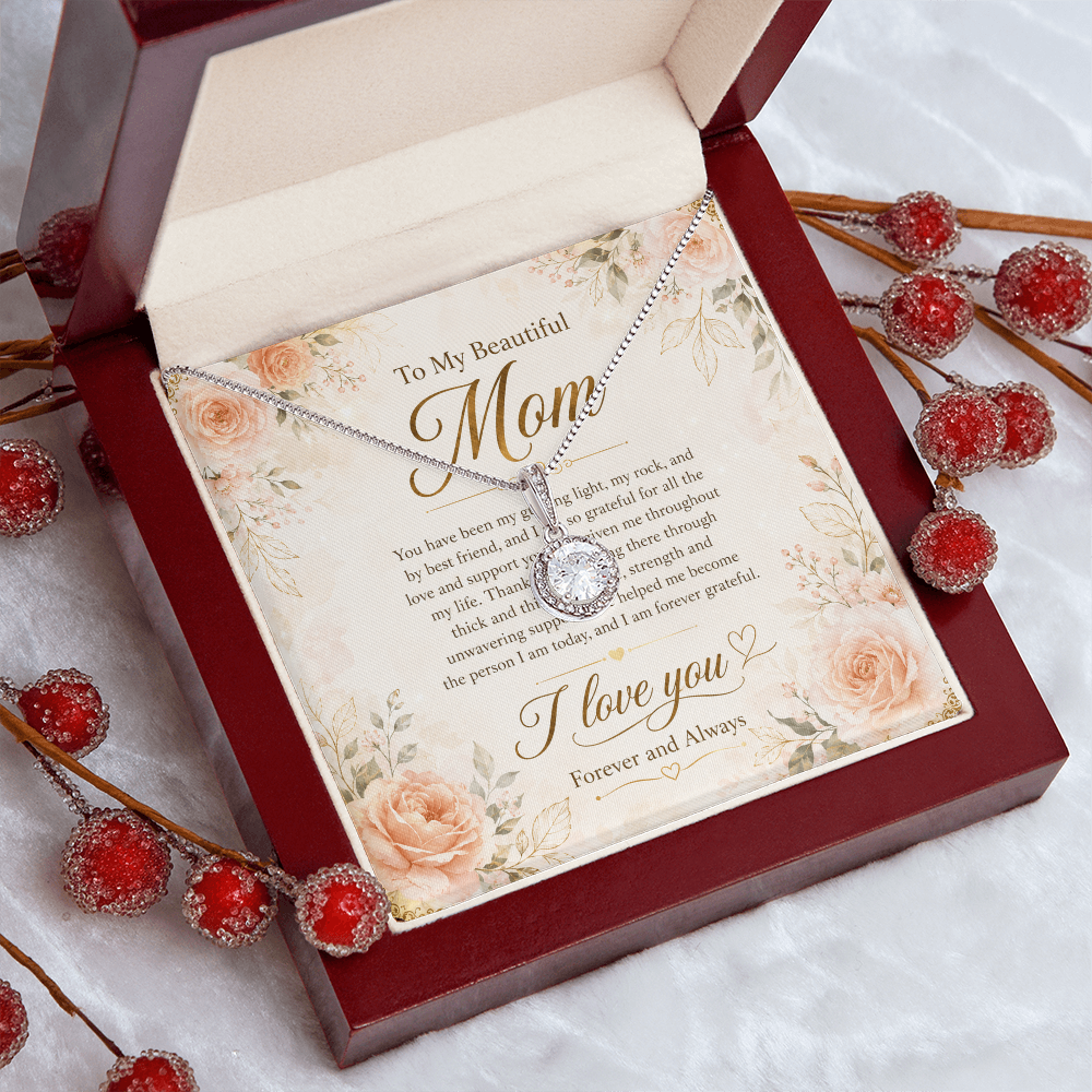 Luxury Eternal Hope Necklace displayed in LED gift box
