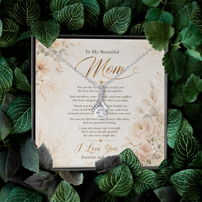 Timeless jewelry gift for mother with ribbon design