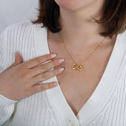 Endless love pendant necklace for couples