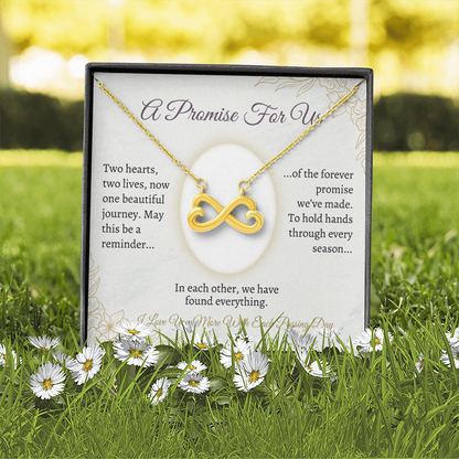 Stylish heart necklace for long-distance couples