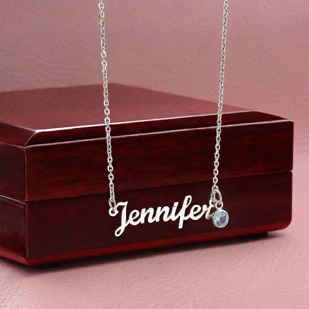 Handmade custom name pendant necklace for everyday wear