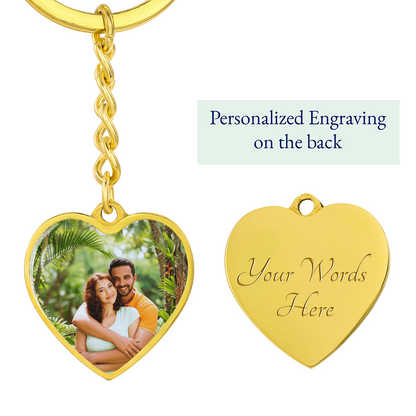 Sentimental heart-shaped keychain for anniversary gift