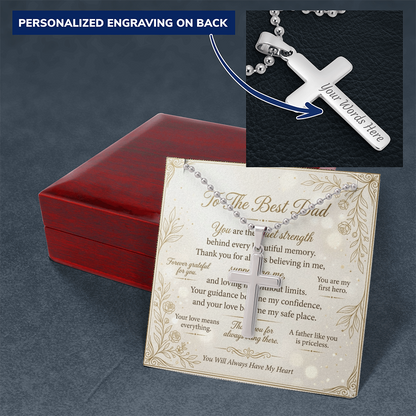 Christian cross necklace lifestyle image