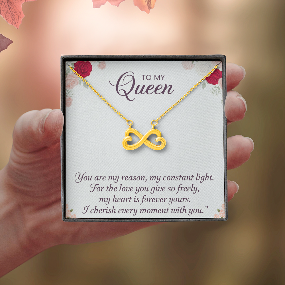 Endless Love Necklace gift for her with sparkling pendant design