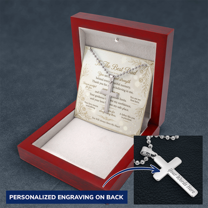 Elegant personalized cross jewelry for dad