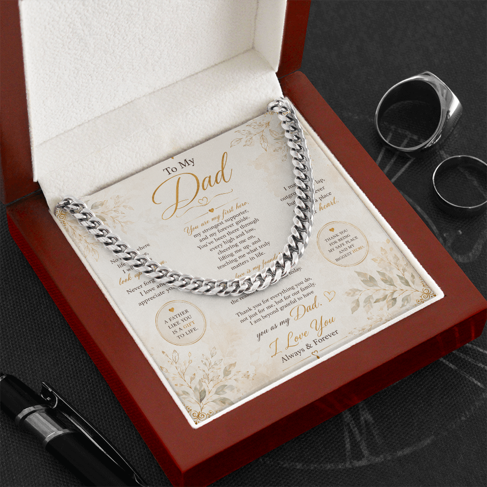 Stylish Cuban chain for Dad daily wear