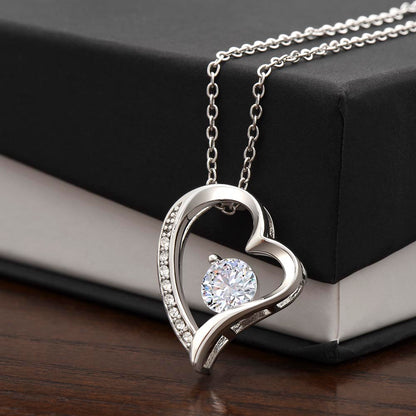 Forever Love necklace for couples with sparkling heart pendant