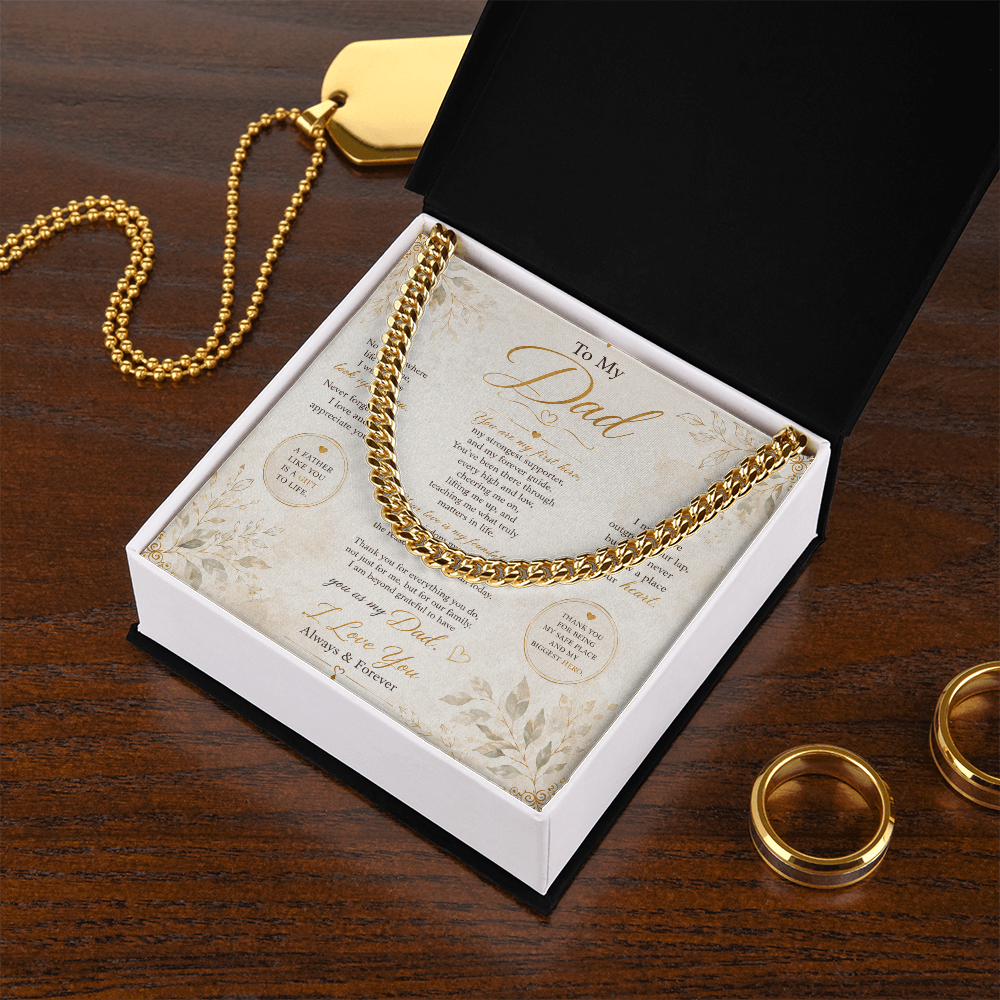 Luxury necklace gift box for Dad