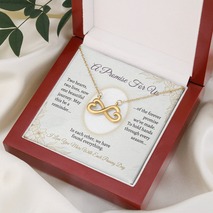 Endless love pendant necklace for couples