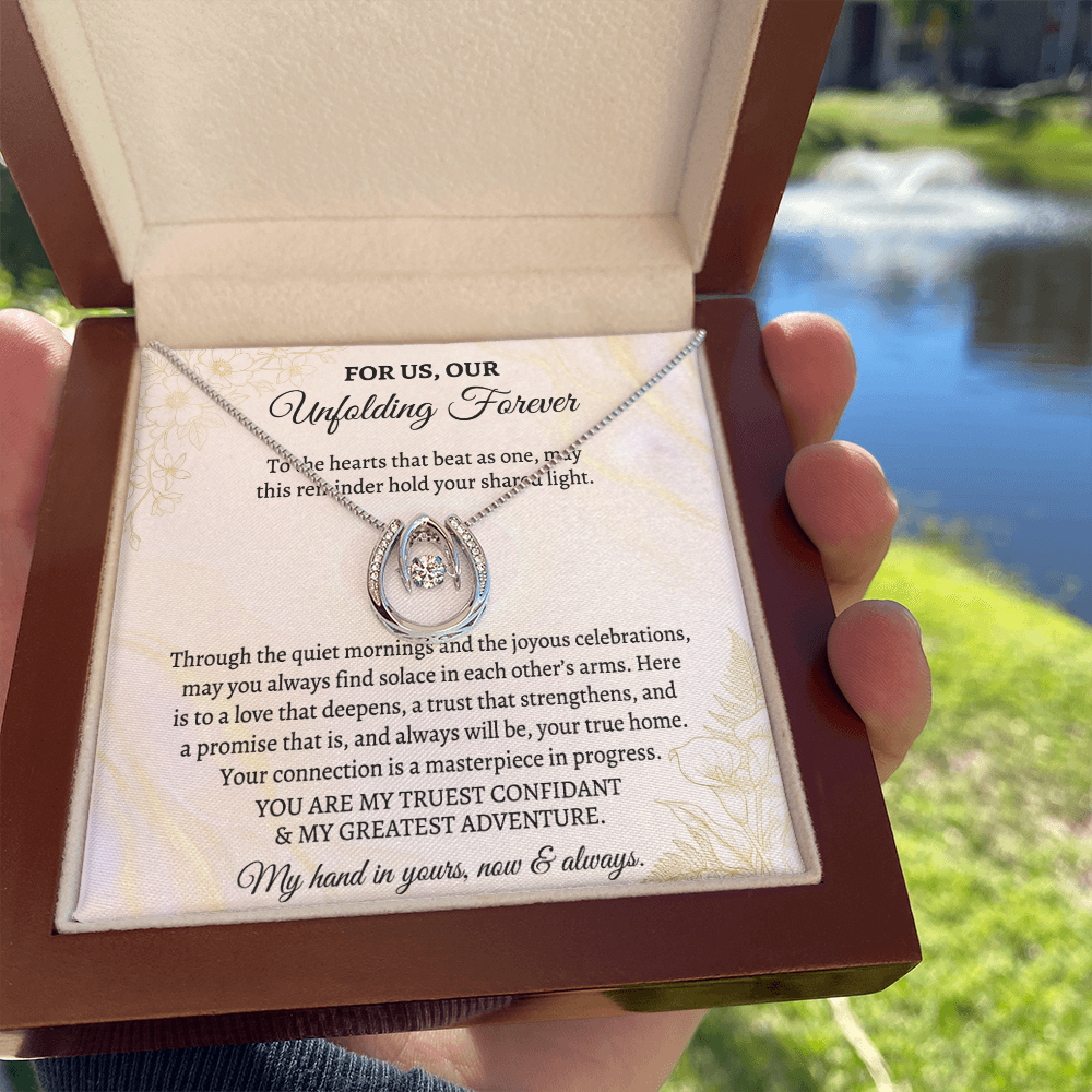 Couple necklace with elegant love-inspired design