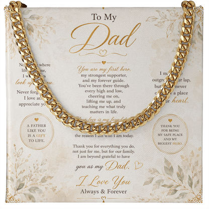 Luxury men’s chain necklace for Dad